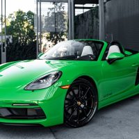 A Porsche 718 Boxster GTS rental in Los Angeles, CA