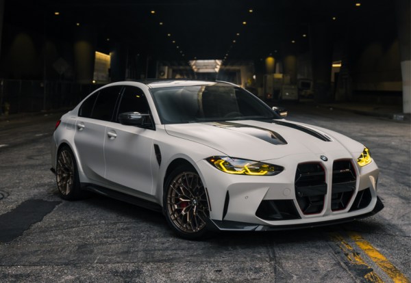 A BMW M# CS for rent.