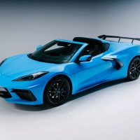 Corvette V8 in Blue Color