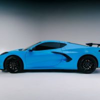 Corvette V8 in Blue Color
