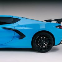 Corvette V8 in Blue Color