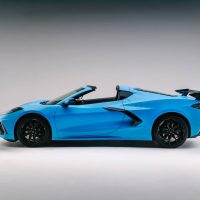 Corvette V8 in Blue Color