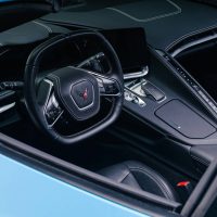 Corvette V8 in Blue Color