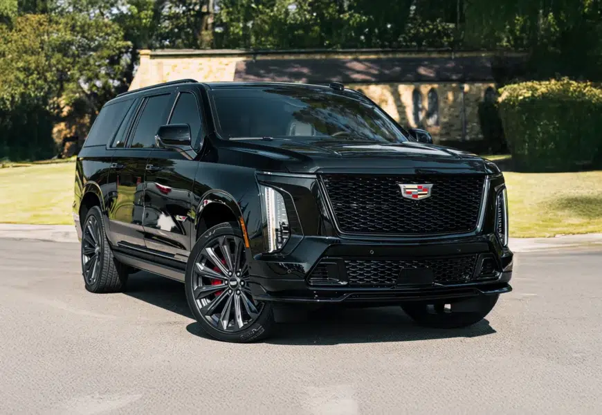 A Cadillac Escalade V 2025 for rent in Los Angeles.