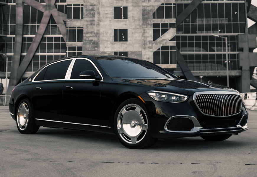 A Mercedes Maybach S 580 for rent.