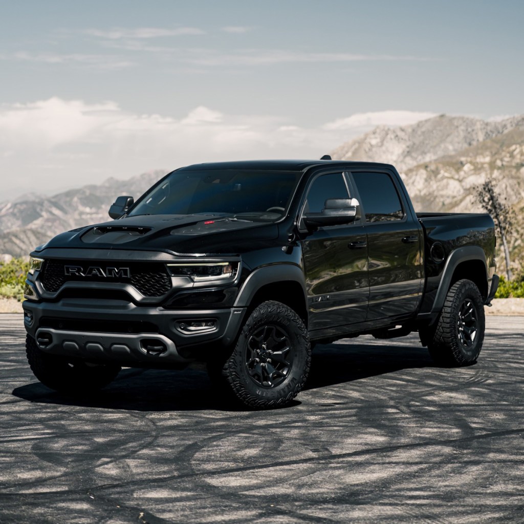 A 2023 Ram 1500 TRX truck for rent in West Hollywood