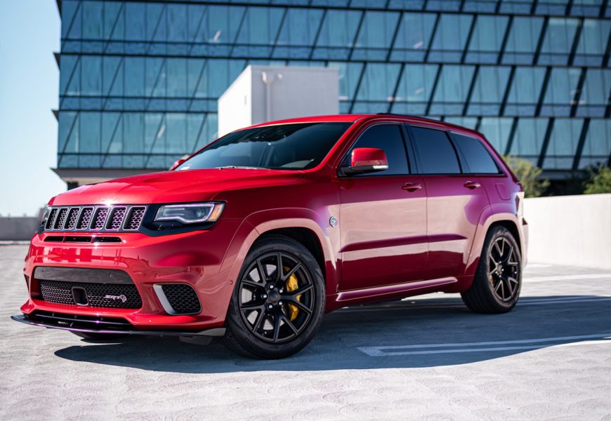 A Jeep Trackhawk for rent in Los Angeles, CA