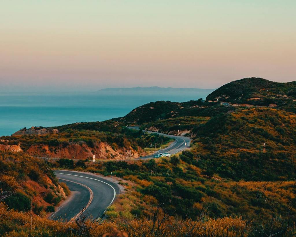 Winding Malibu Canyon roads